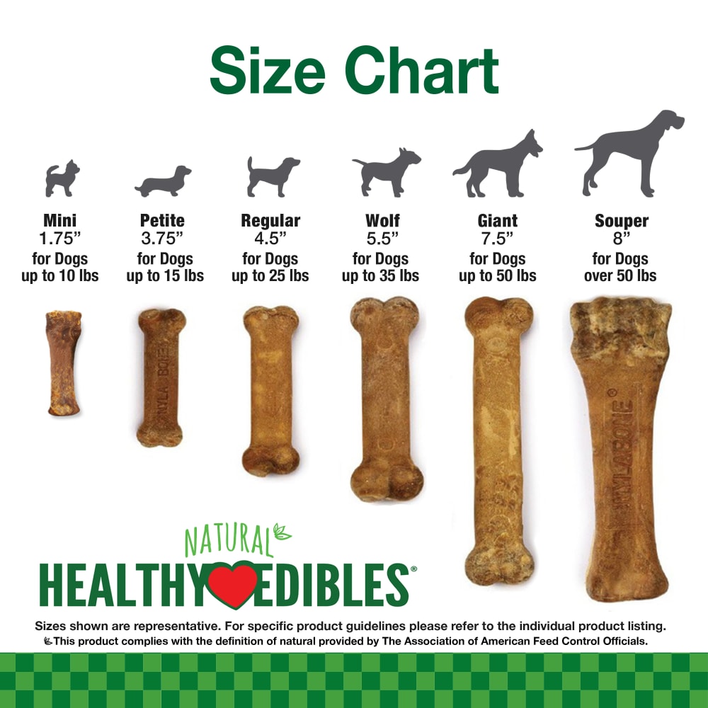 Nylabone Healthy Edibles All-Natural Long Lasting Roast Beef Dog Chew Treats (2pk) (1.5oz)