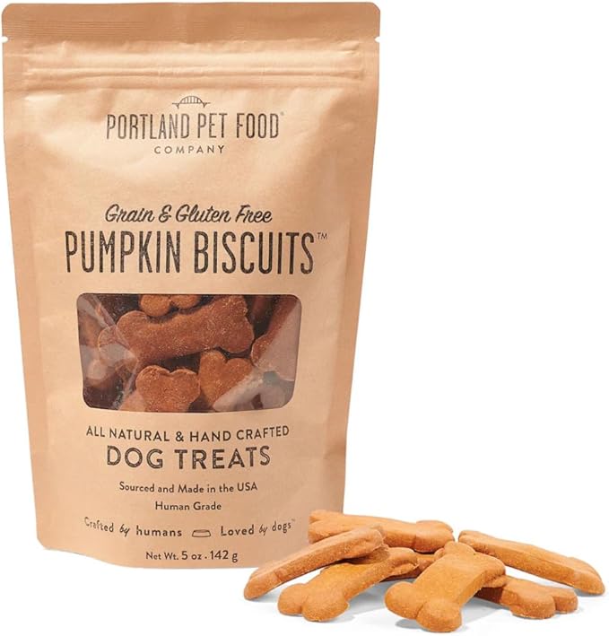 Portland Dog Grain Free & Gluten Free Biscuits Pumpkin (5oz)