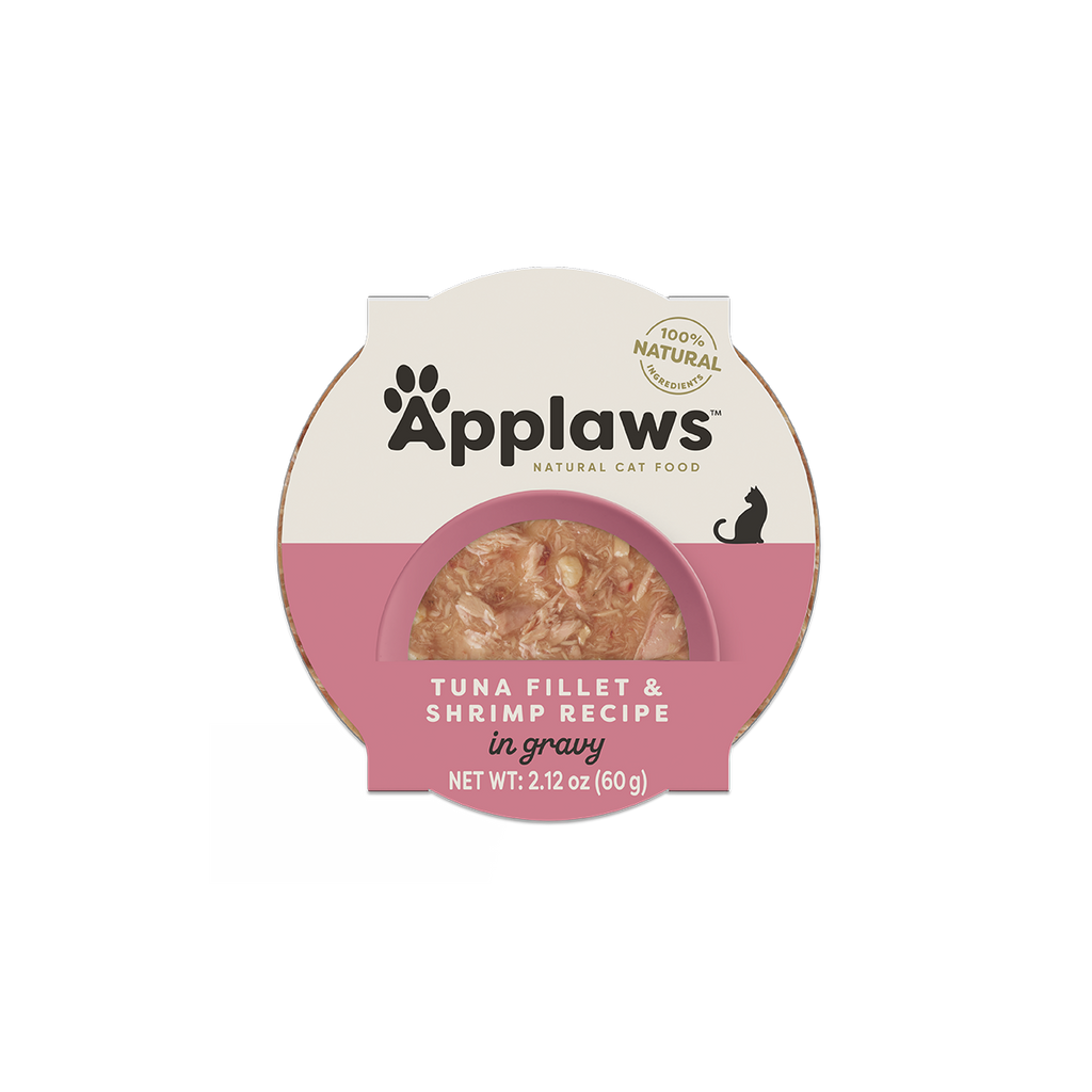 Applaws Natural Wet Cat Food Tuna Fillet & Shrimp Recipe in Gravy (2.12oz)