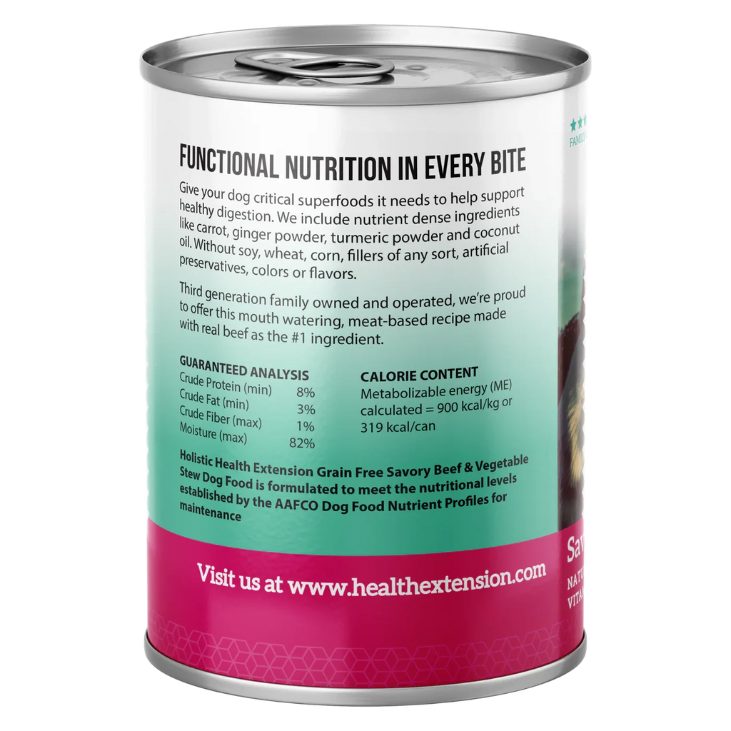 Health Extension Beef Stew Grain Free Dog Food Can (12.5oz)