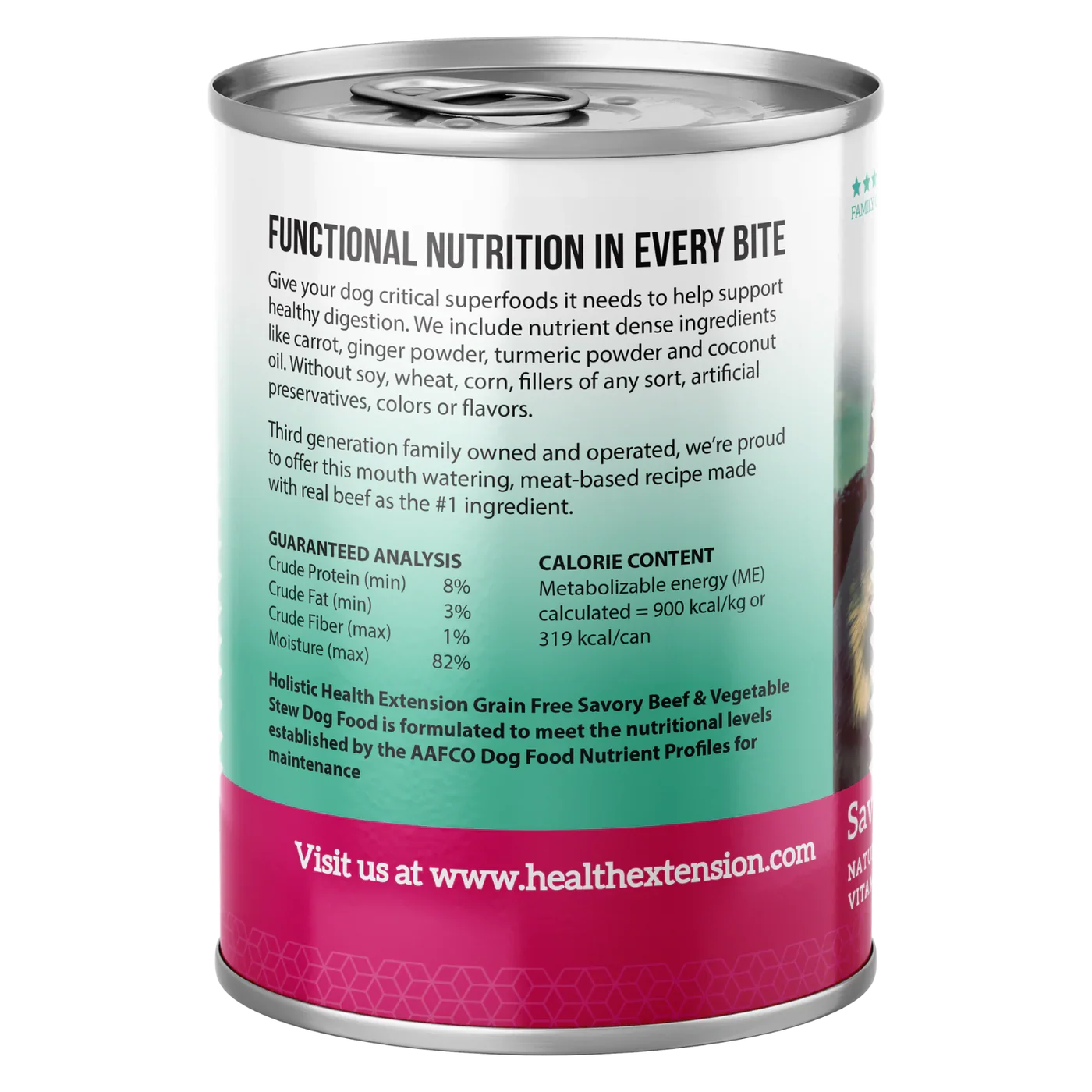 Health Extension Beef Stew Grain Free Dog Food Can (12.5oz)