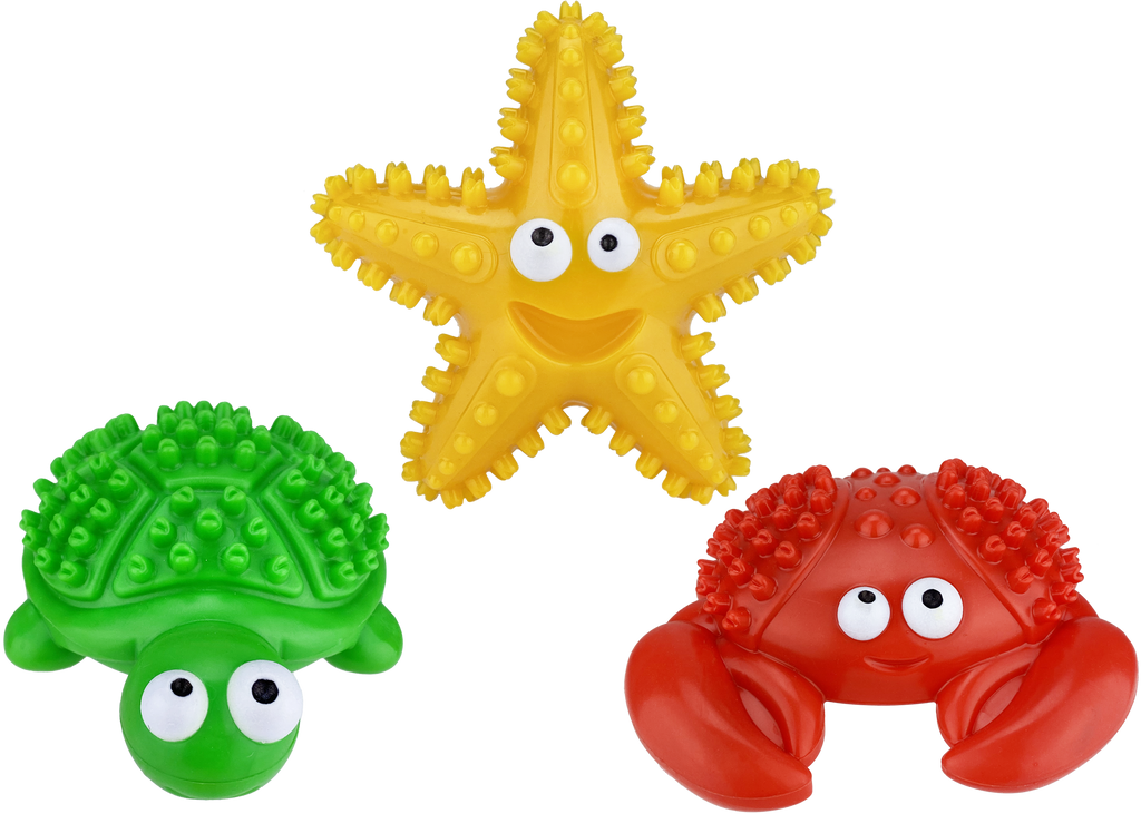 Multipet Deep Sea Teethers Assortment - Assorted Animals 6"