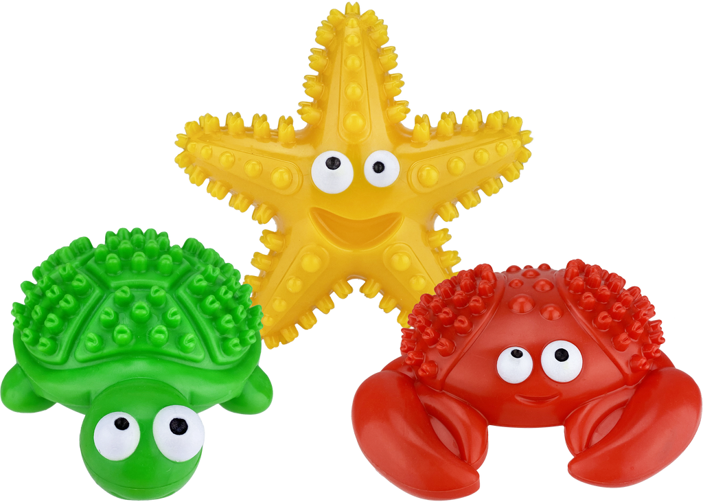 Multipet Deep Sea Teethers Assortment - Assorted Animals 6"