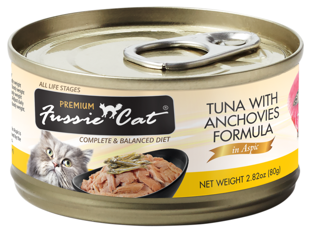 Fussie Cat Premium- Tuna With Anchovies Formula In Aspic  (2.82oz)
