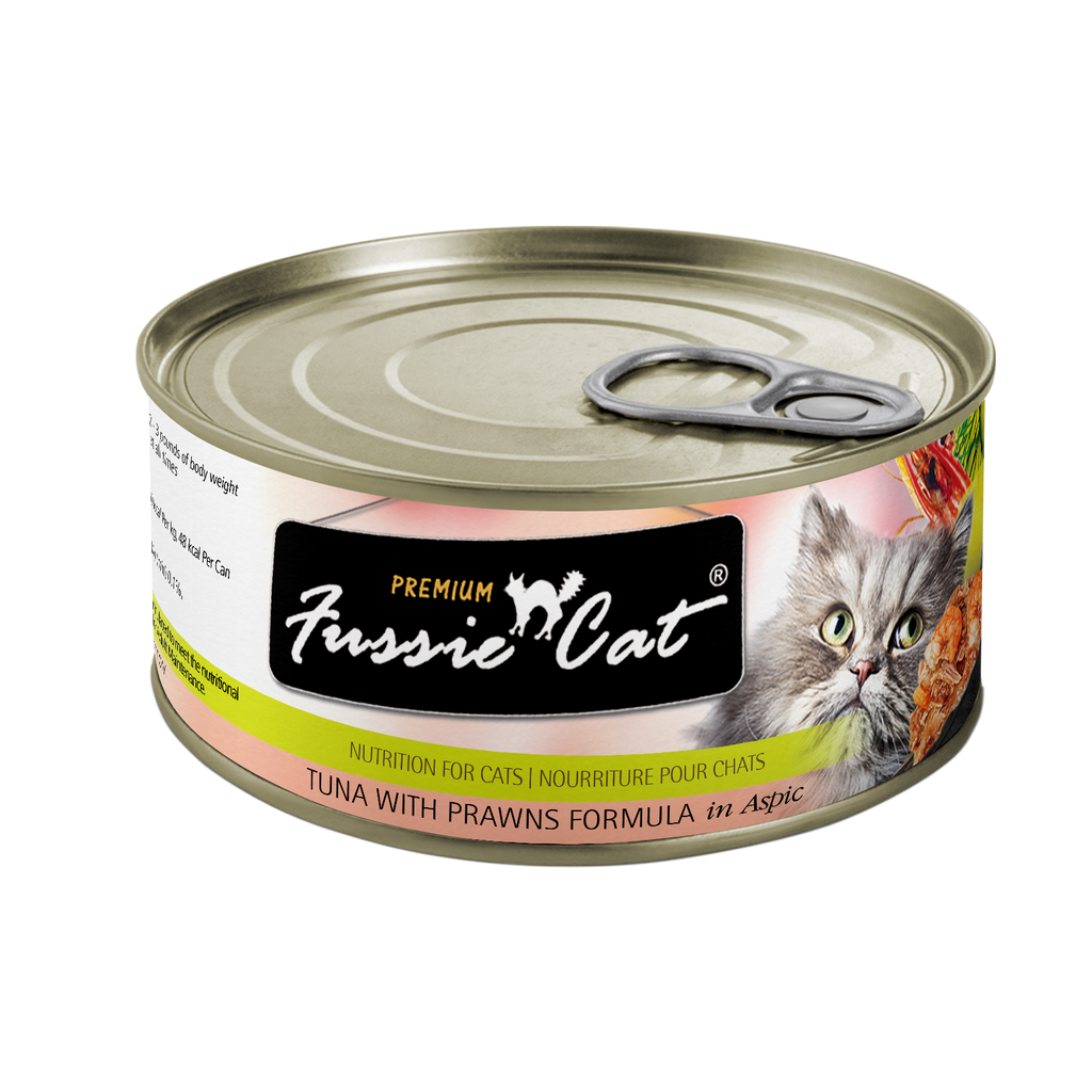 Fussie Cat Premium- Tuna With Prawns Formula In Aspic (2.82oz)