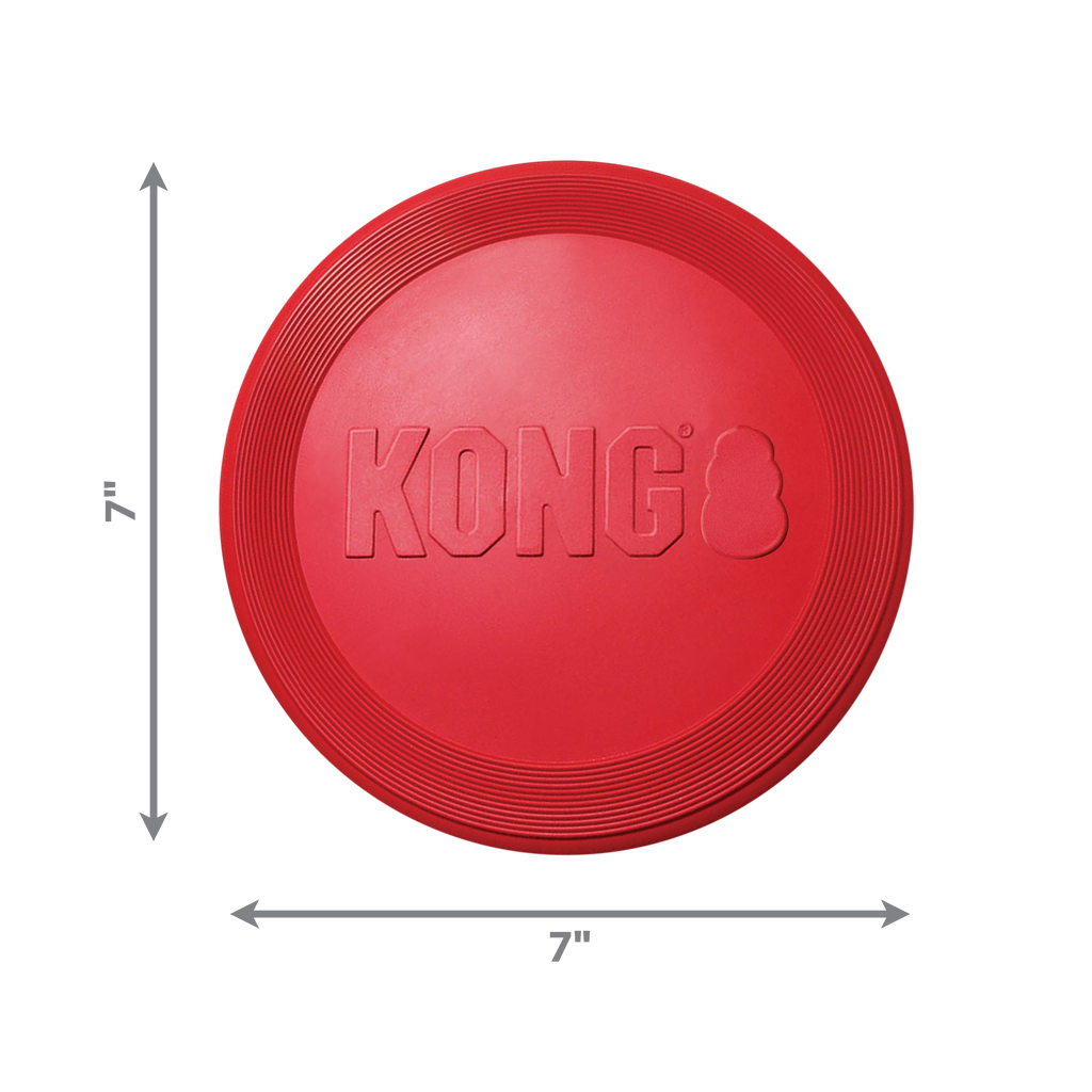 Kong Red Rubber Flyer