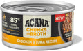 Acana Grain Free Chunks in Broth Chicken & Tuna Wet Cat Food (3oz)