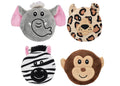 Multipet Minipet Subwoofers Safari Assorted Animals 3.5" Dog Toy