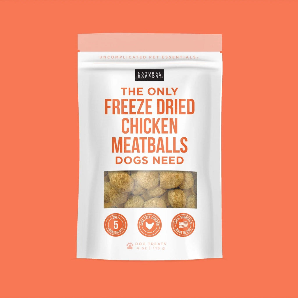 Natural Rapport The Only Freeze Dried Chicken Meatballs Dogs Need (4oz)