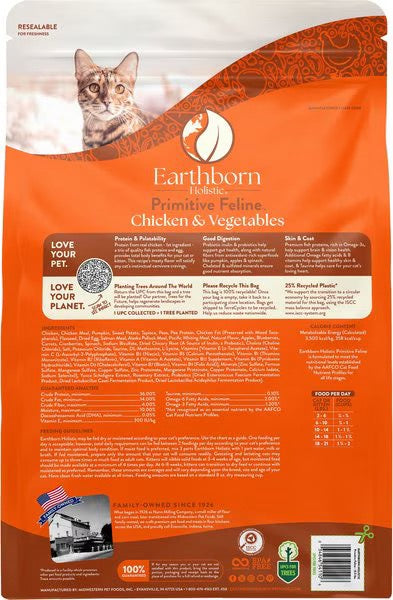Earthborn Grain Free Primitive Feline Dry Cat Food