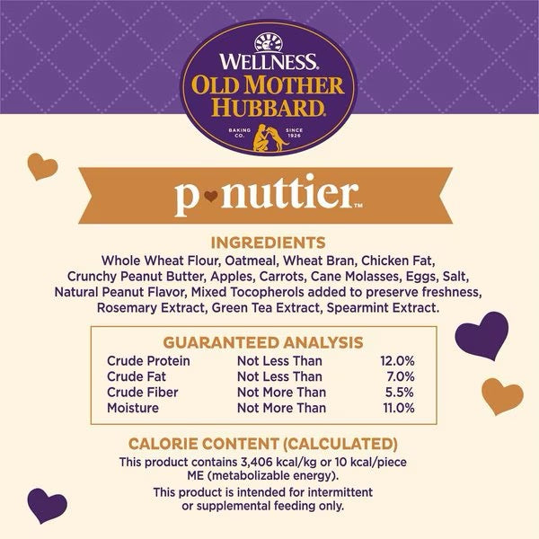 Old Mother Hubbard P-Nuttier Value Box Large Crunchy Dog Treats (6lb)