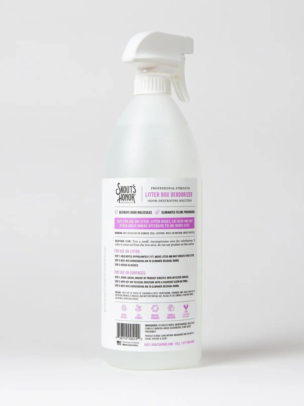 Skout's Honor Cat Litter Box Deodorizer (35oz)