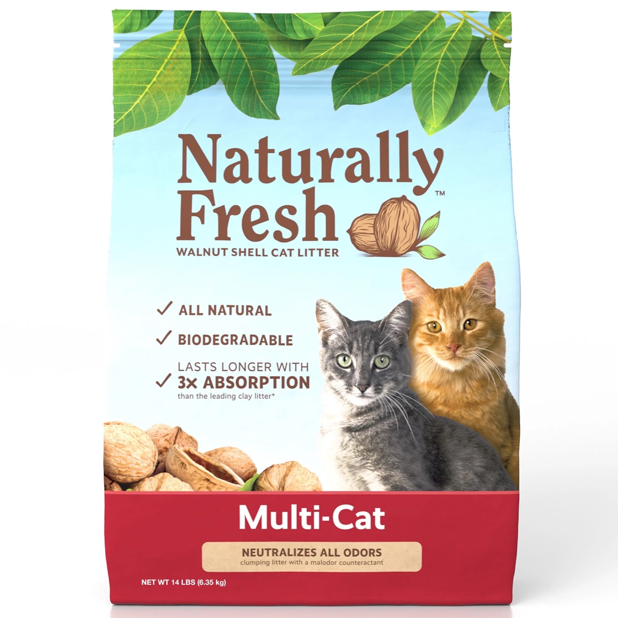 Naturally Fresh Multi Cat Clump Litter (14lb)