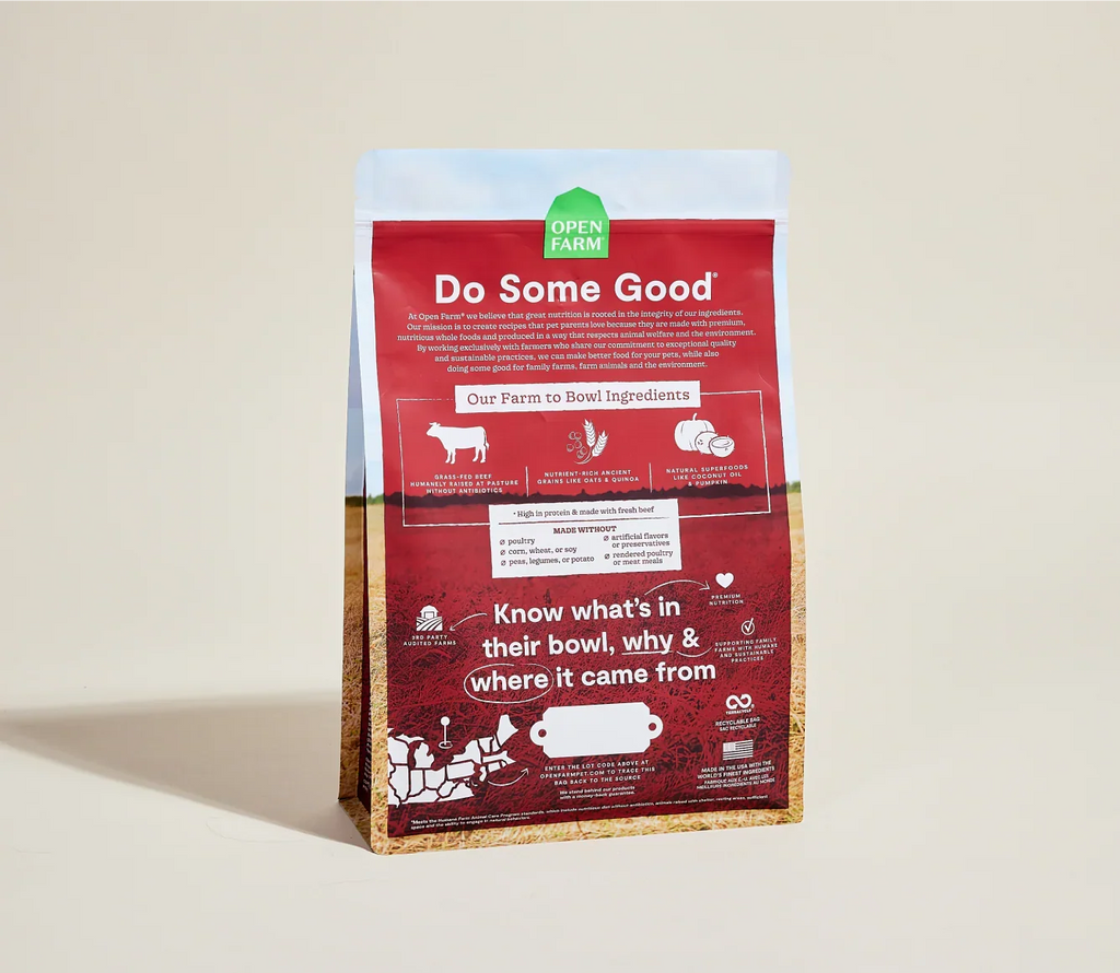 Open Farm Grass-Fed Beef & Ancient Grains Dry Dog Food