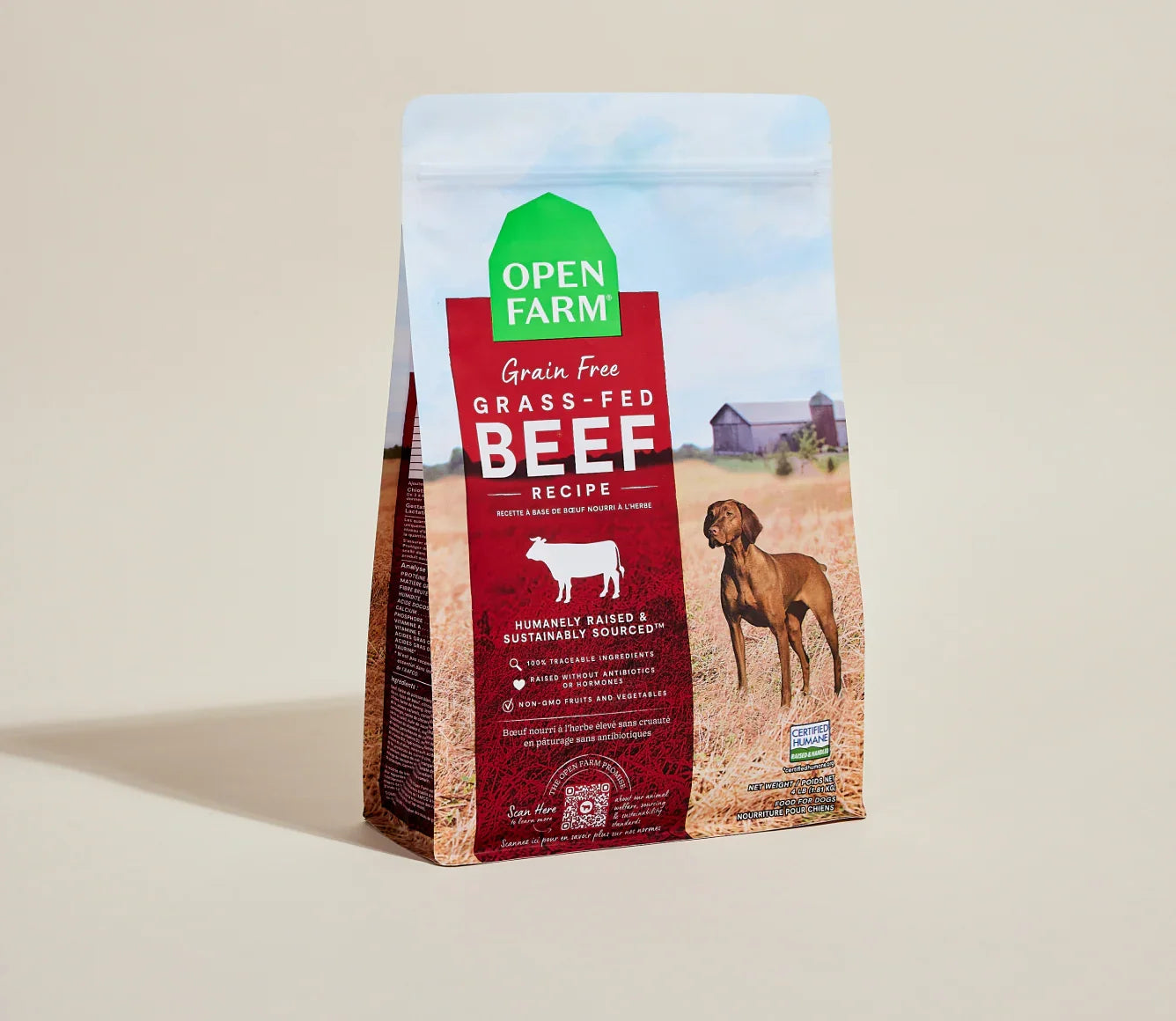 Open Farm Grain Free Grass-Fed Beef Dry Dog Food
