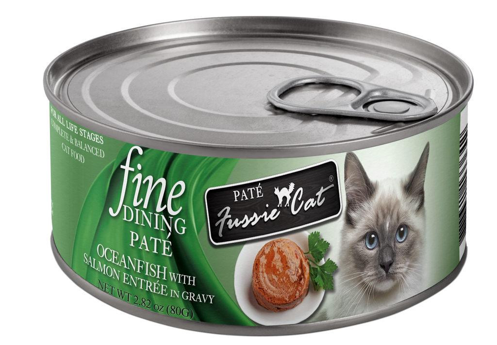 Fussie Cat Fine Dining - Pate - Oceanfish with Salmon Entree in gravy (2.82oz)