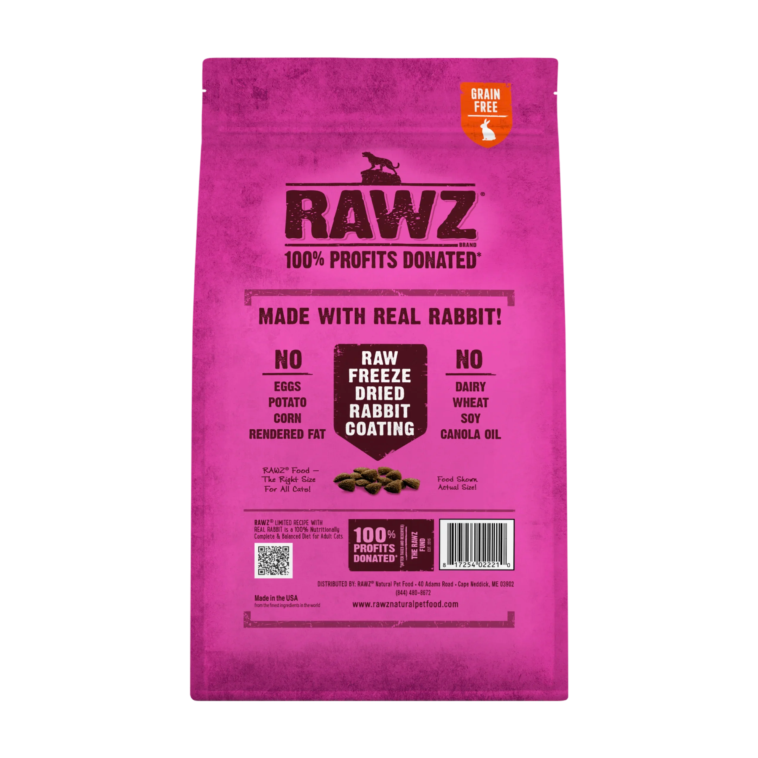 Rawz Cat Limited Ingredient Rabbit (3.5lb)