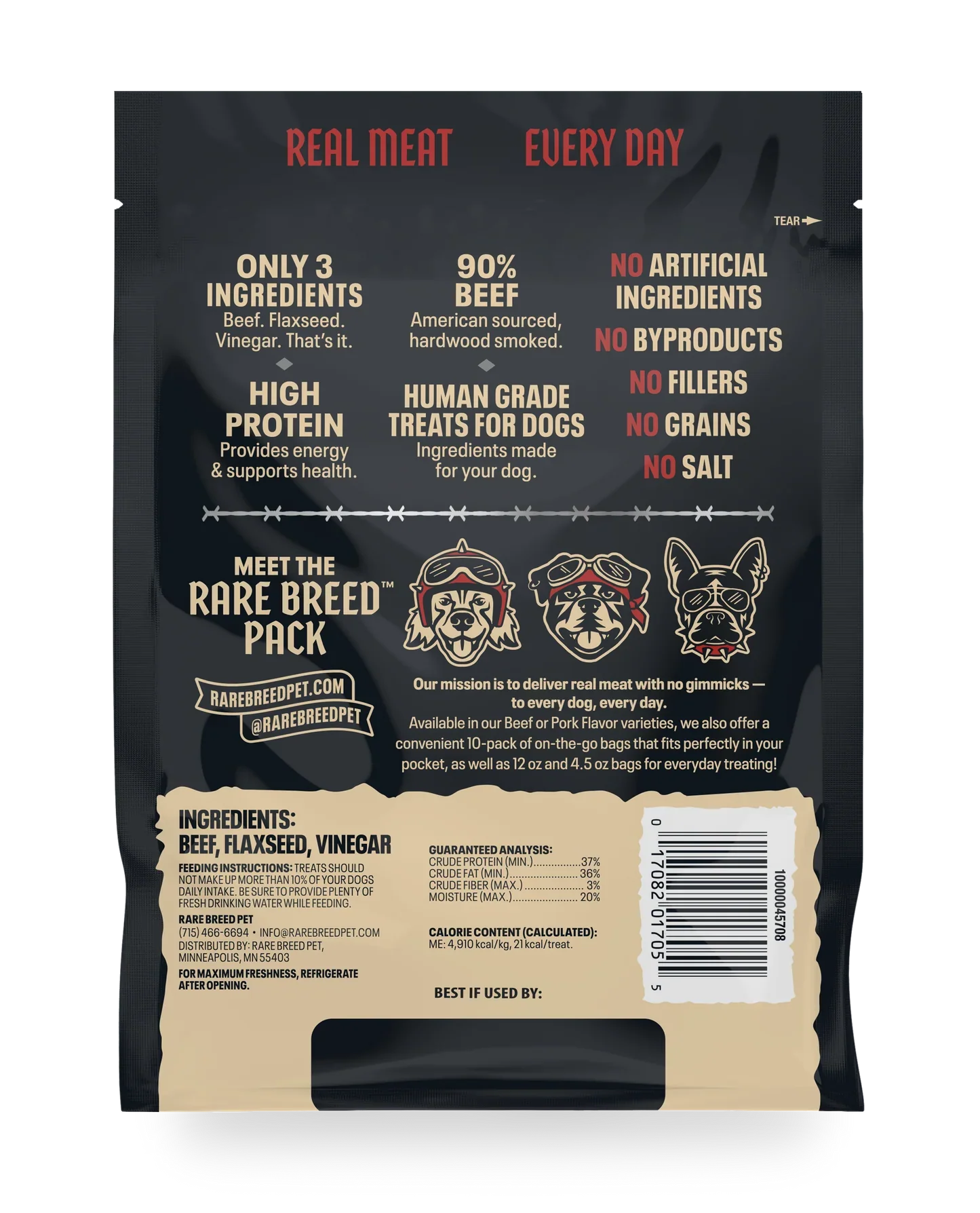 Rare Breed Beef Tender Meat Cuts