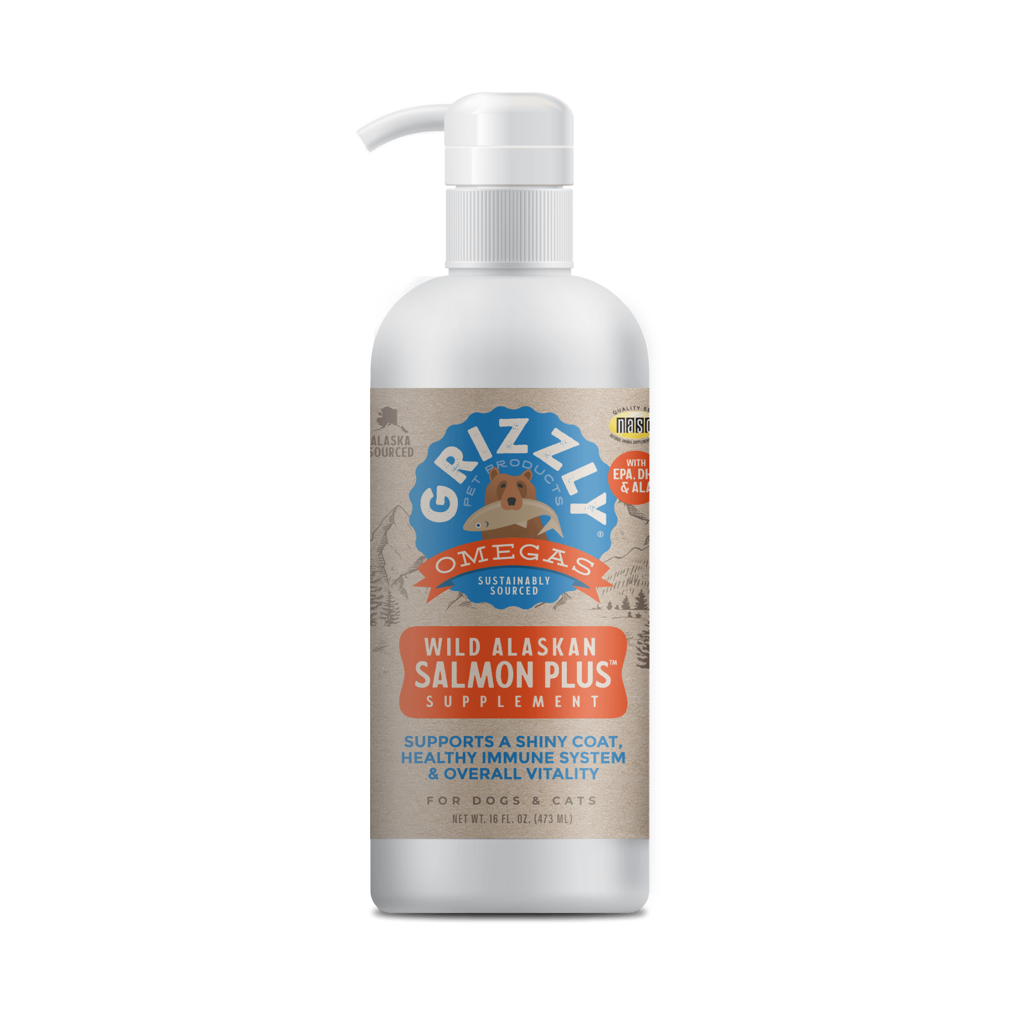 Grizzly Salmon Oil Plus (4oz)