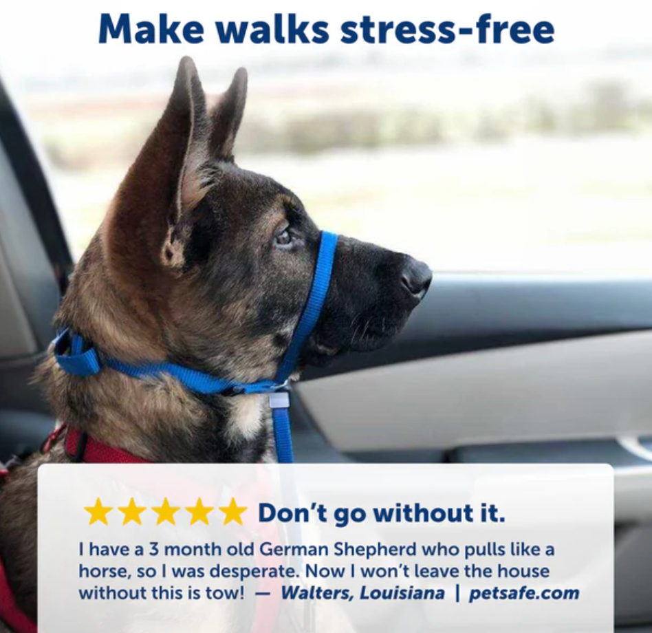 Petsafe Gentle Leader® Headcollar, No-Pull Dog Collar Black Large