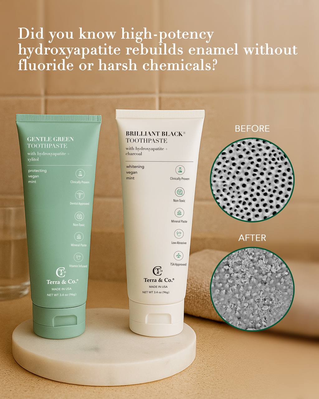 Brilliant Black Toothpaste Duo – Whitening Teeth & Enamel Support