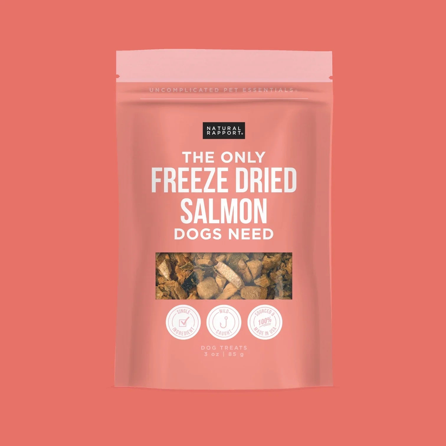 Natural Rapport The Only Freeze Dried Salmon Dogs Need (3oz)