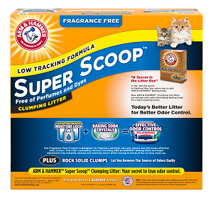 Arm & Hammer Super Scoop Clumping Litter, Fragrance Free