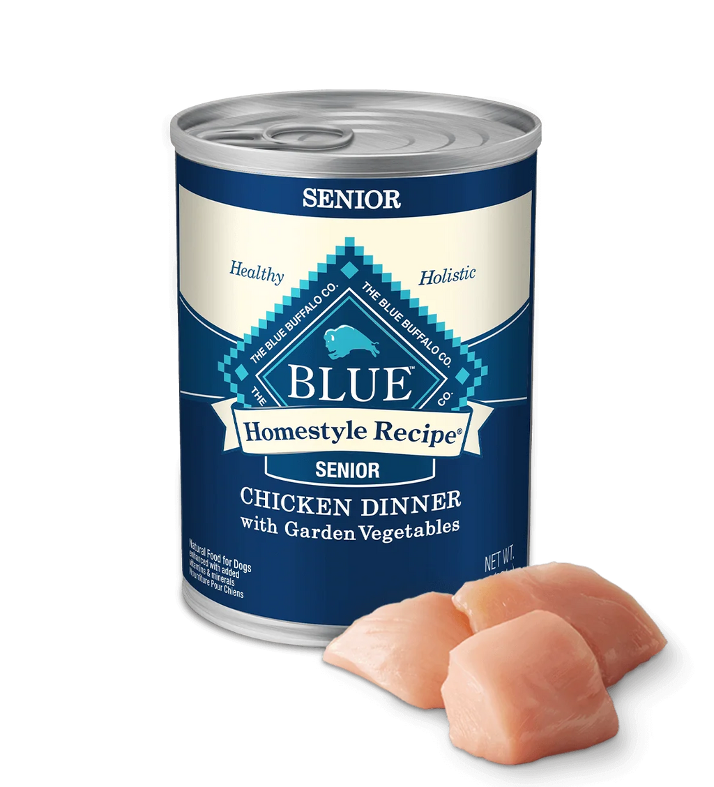 Blue Buffalo Senior Homestyle Chicken with Garden Vegetables Wet Dog Cans (12.5oz)