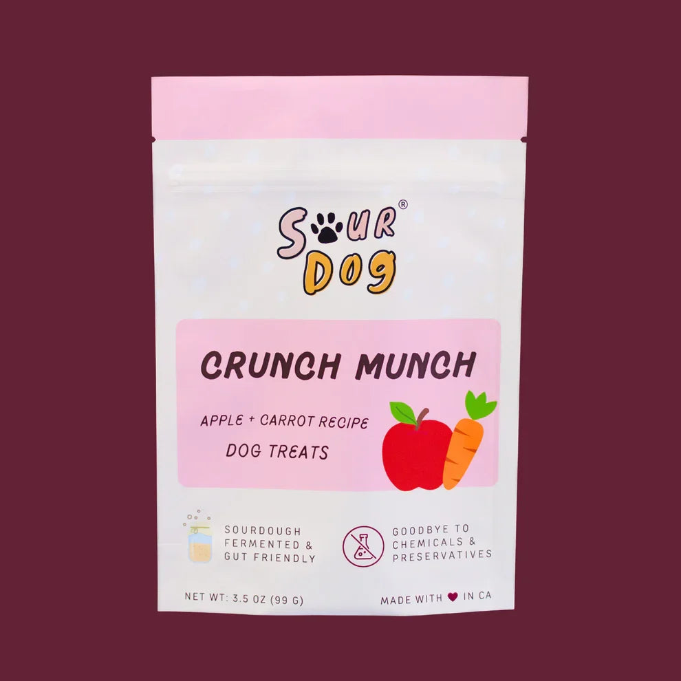 Sour Dog Crunch Munch Apple & Carrot Dog Treats (3.5oz)