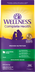 Wellness Complete Health Adult Lamb and Barley Dog Food