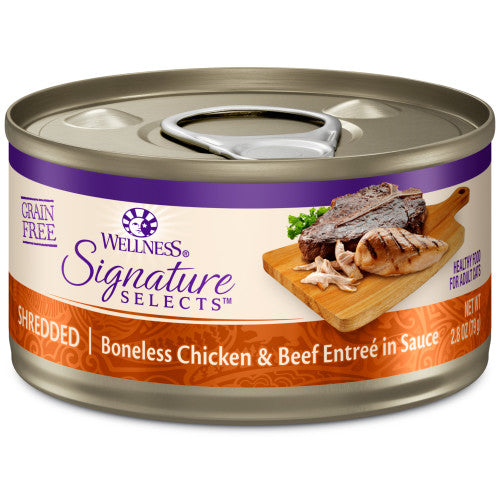 Wellness Core Adult Signature Select Shredded Chicken and Beef Entree Wet Cat Food