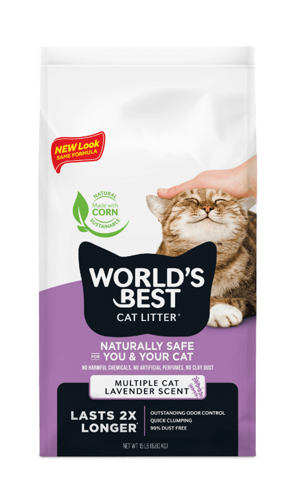 World's Best Multiple Cat Lavender Scented Cat Litter