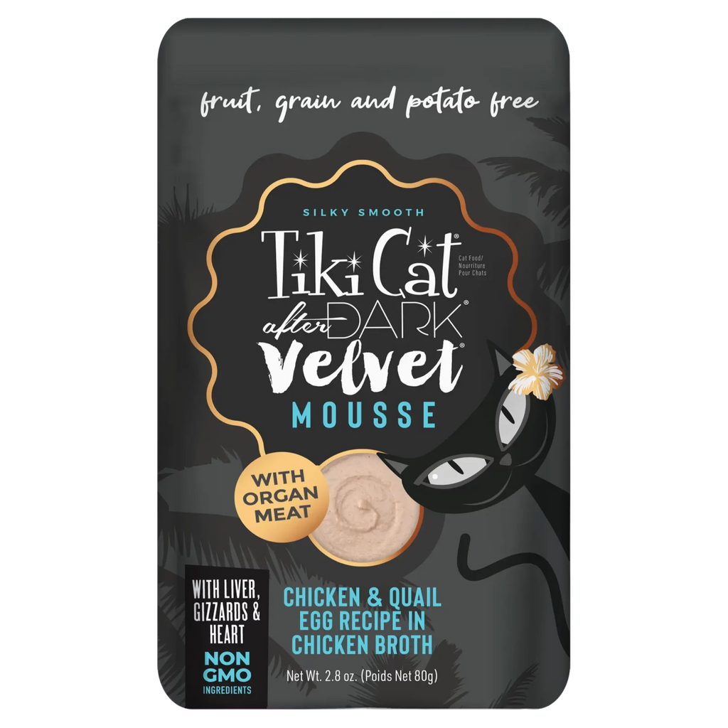 Tikicat Adult After Dark Velvet Mousse Chicken and Quail Egg (2.8oz)