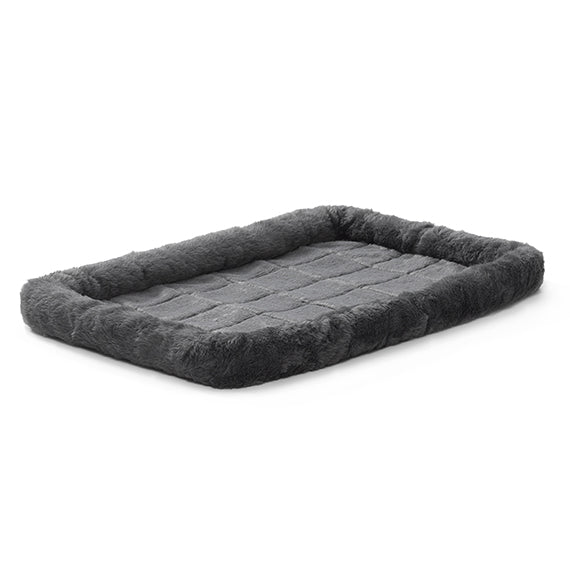 Midwest QuietTime Sheepskin Pet Bed Gray 30x21