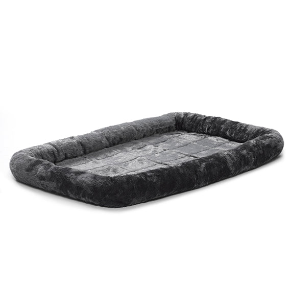 Midwest QuietTime Sheepskin Pet Bed Gray 48x30