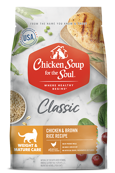 Chicken Soup Mature & Weight Chicken and Brown Rice Cat Food (4.5lb)