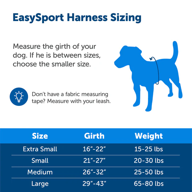 Petsafe Easysport Harness Teal Lg