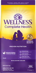 Wellness Complete Health Adult Chicken and Oatmeal Dog Food