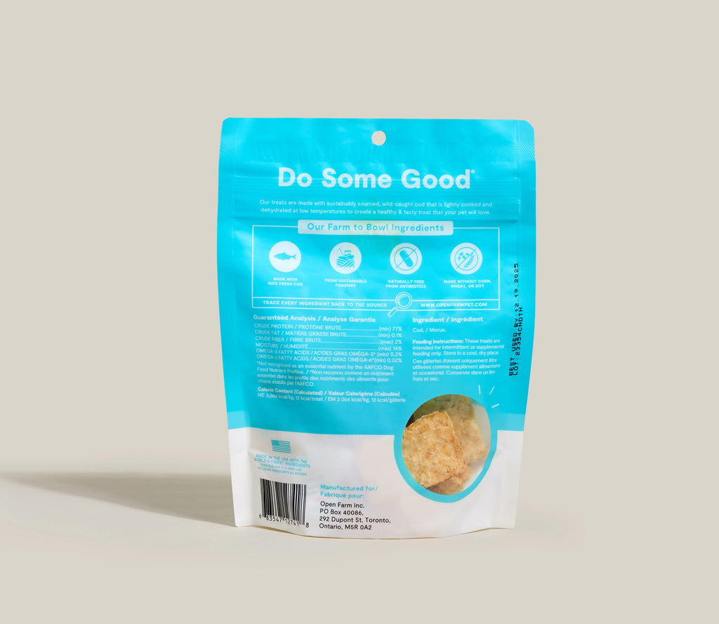Open Farm Dog Dehydrated Treat Cod (2.25oz)