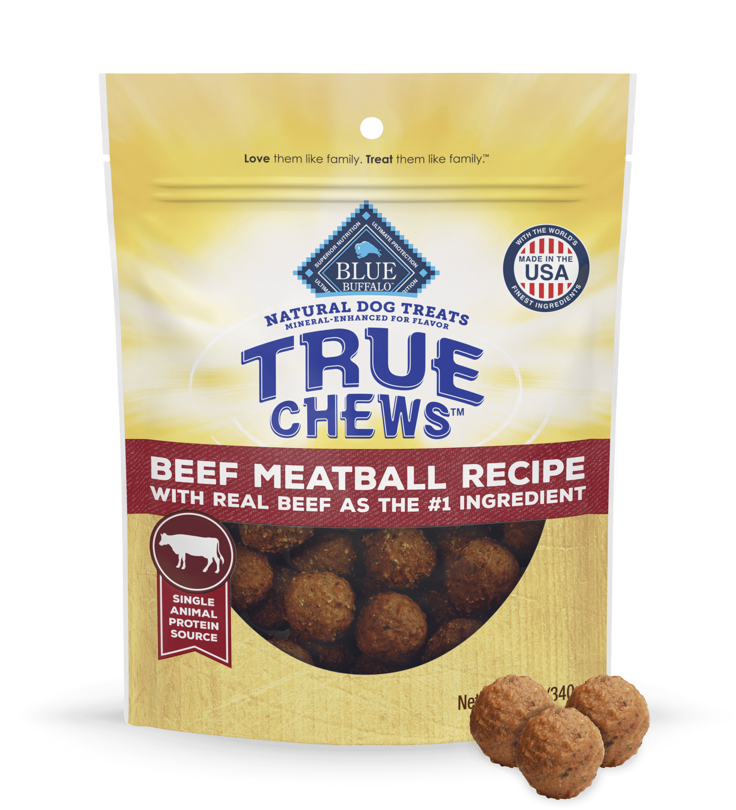 Blue True Chews Beef Meatball Recipe (12oz)