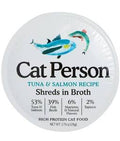Cat Person Cat Shredded Tuna & Salmon In Broth 2.75oz