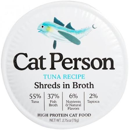 Cat Person Cat Shredded Tuna In Broth 2.75oz