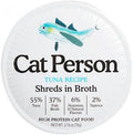 Cat Person Cat Shredded Tuna In Broth 2.75oz