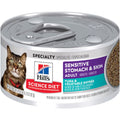 Hill's Science Diet Sensitive Stomach & Skin Canned Cat Food, Tuna & Vegetable Entrée (2.9oz)
