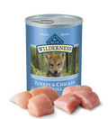 Blue Buffalo Wilderness Puppy Turkey & Chicken Grill Wet Dog Can (12.5oz)